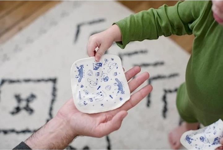 Image du produit Mustela Lot de 6 Lingettes Lavables - Blanc et Bleu (6 pièce(s))