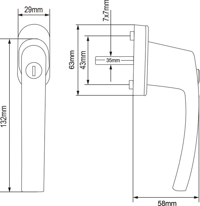 Immagine prodotto Monzana Maniglia per finestra