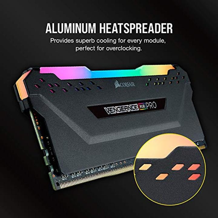 Productafbeelding Corsair Vengeance RGB Pro (2 x 16GB, 3200 MHz, DDR4 RAM, DIMM 288 pin)