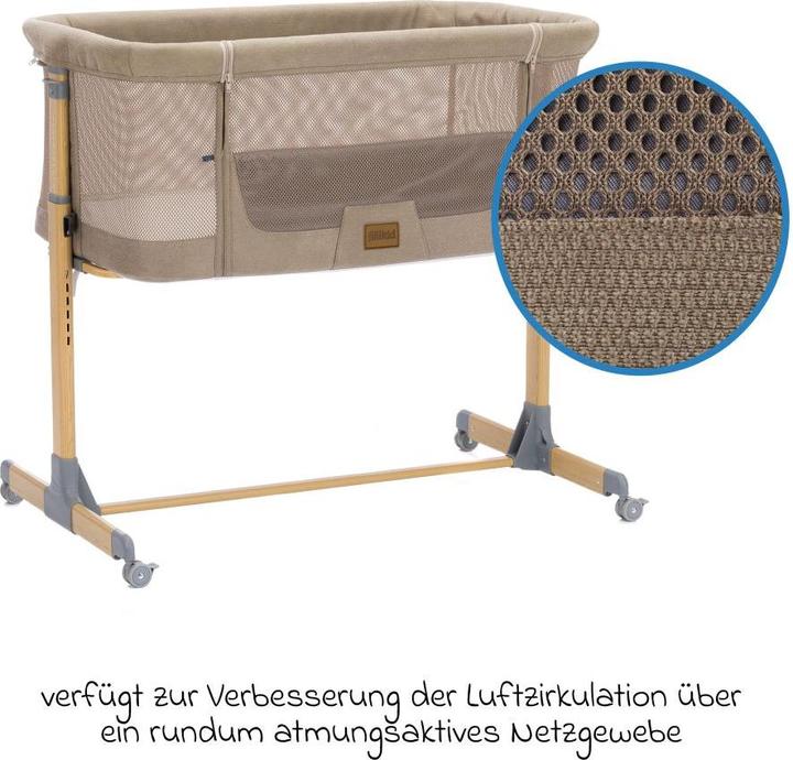 Actual product image Fillikid Beistellbetten Beistellbett Crip 6-fach höhenverstellbar (45 x 80 cm)