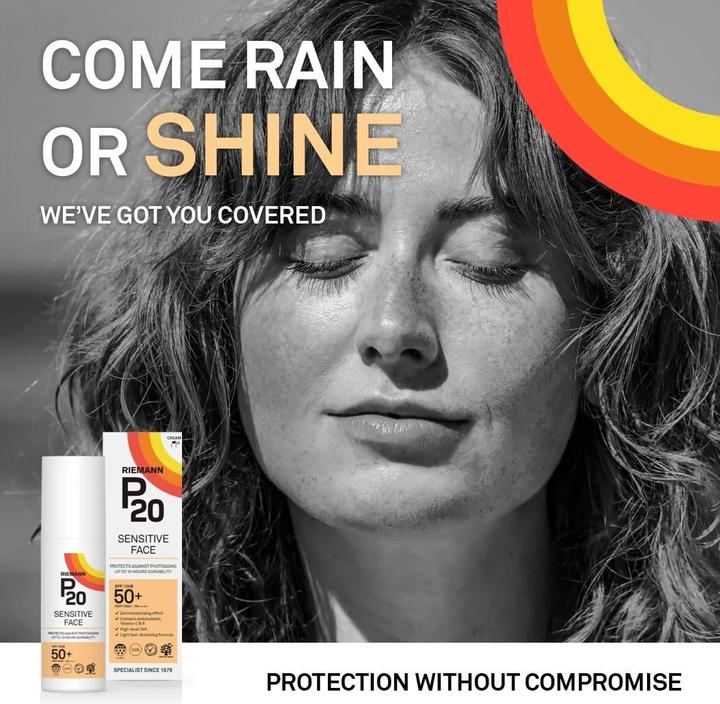 Productafbeelding P20 Riemann Gevoelig Gezicht SPF 50+ Crème 50 g (Zonnecrème, SPF 50+, 50 g)