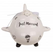 Produktbild Ootb Spardose, Flugzeug, Just Married