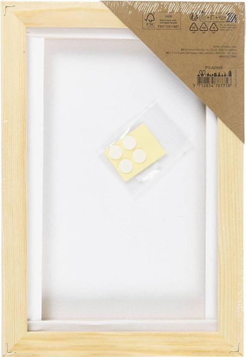 Produktbild Creativ Company Keilrahmen, 280 g/m², 15,8 x 23,8 cm – Weiss (17 x 2.30 cm)