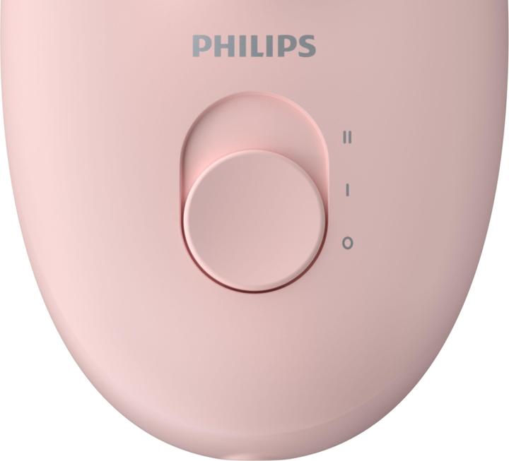 Actual product image Philips Corded Compact Epilator BRE285/00 Satinelle Essential Baltas/Rožinė, Corded