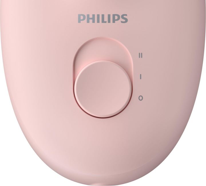 Actual product image Philips Corded Compact Epilator BRE285/00 Satinelle Essential Baltas/Rožinė, Corded