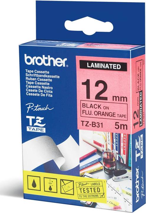 Brother Tze-B31 (1.20 cm, Schwarz)