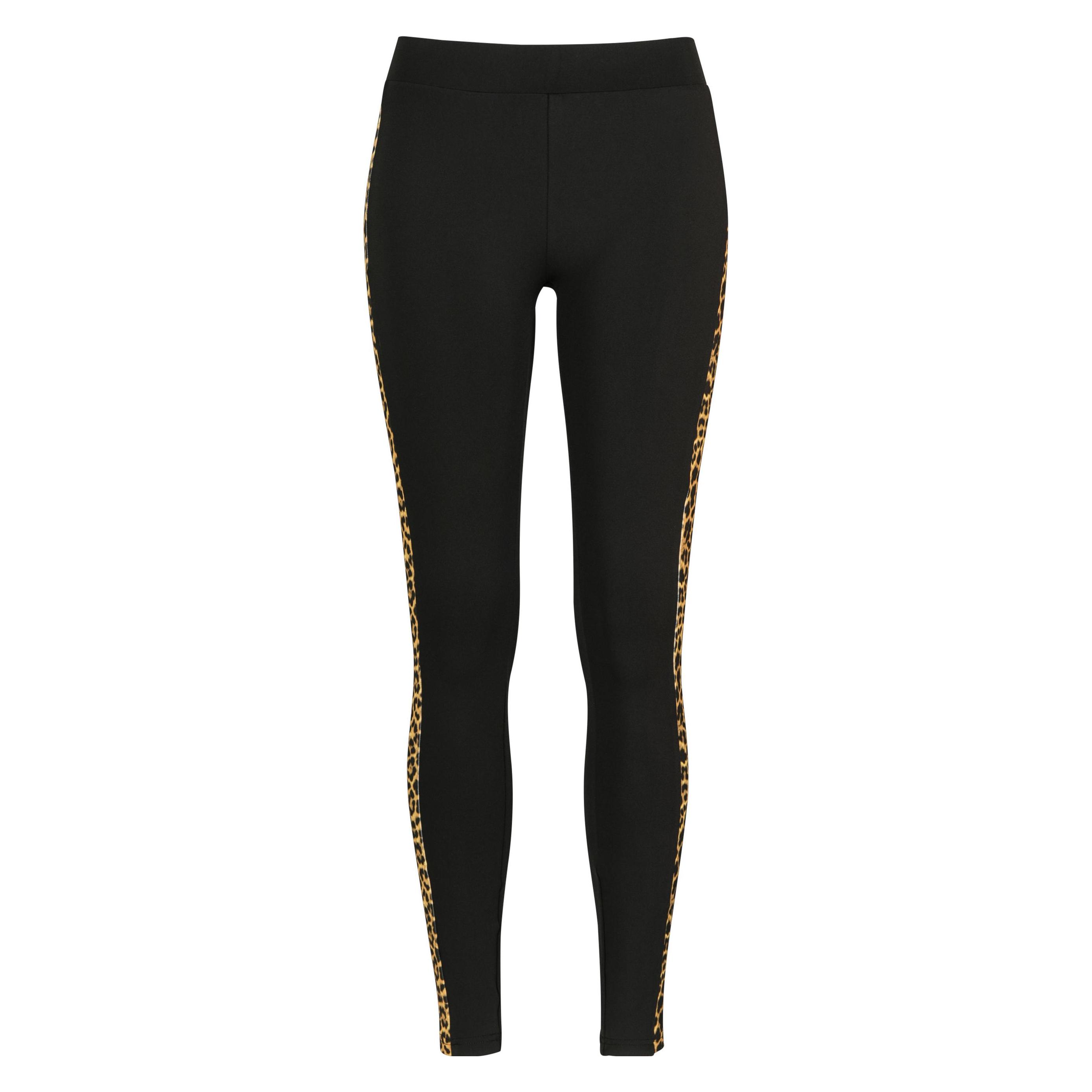 Urban Classics, Damen, Hosen, Ladies Side Striped Pattern Leggings, Schwarz, (Xs)