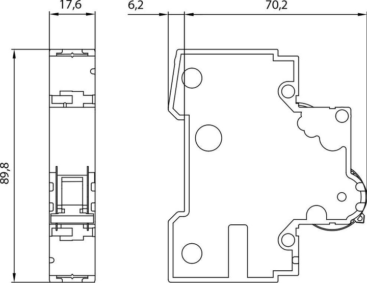 Image du produit Siemens Disjoncteur 1 pôle 16A type C