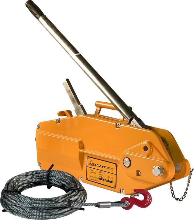 Produktbild Delta DC.0.0250005402 Schleppwinde mit Aluminiumgehäuse und 20 m Stahlseil - 5,4 t