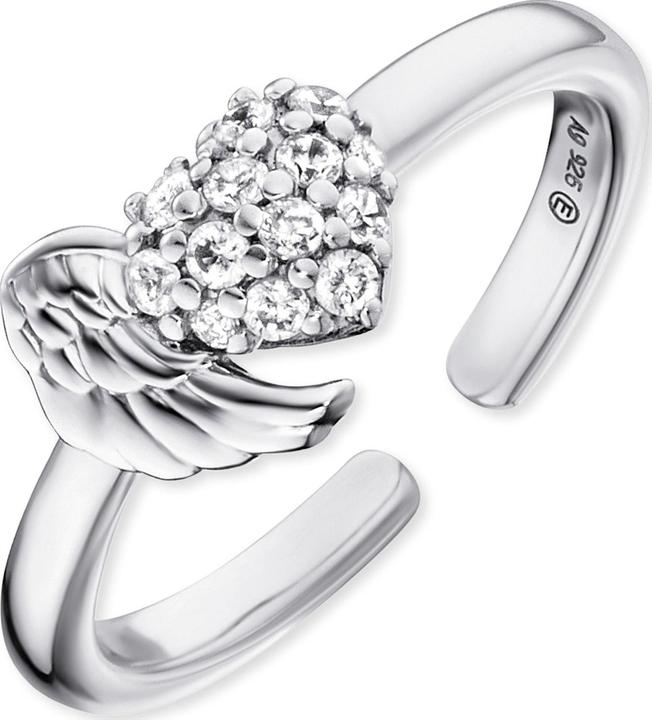 Produktbild Engelsrufer Flügel Herz Ring (One Size, 925 Silber)