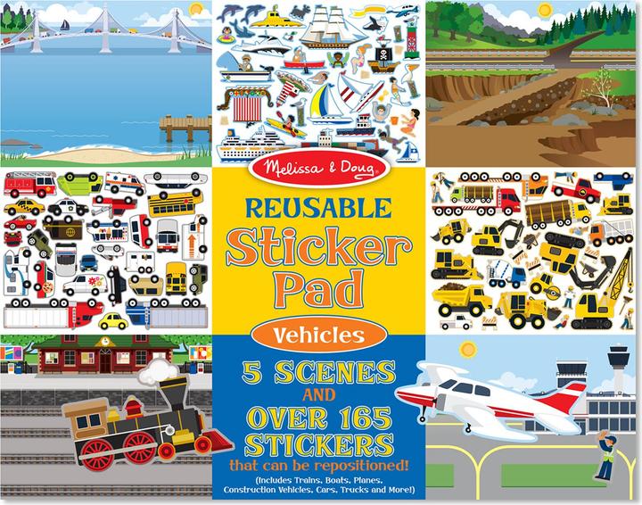 Produktbild Melissa & Doug MELISSA Reusable Sticker Pad - Vehicles