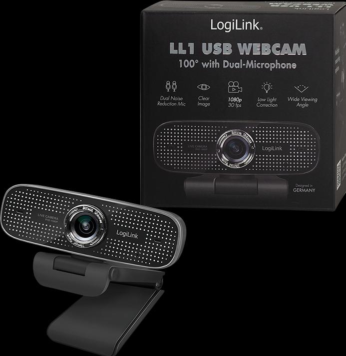 Actual product image LogiLink 30 fps, f/2.2, 100°, USB (2 Mpx)