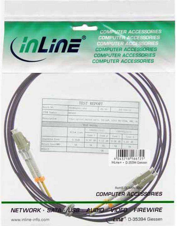 Produktbild InLine LWL Duplex Kabel LC/LC 50/125um OM4 50m (CAT8.1, 50 m)
