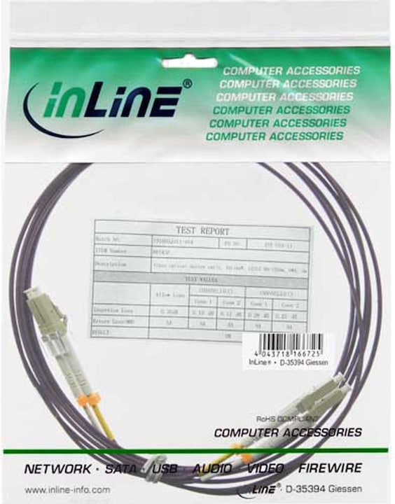 Image du produit InLine Câble à fibre optique duplex LC/LC 50/125um OM4 50m (CAT7, 50 m)