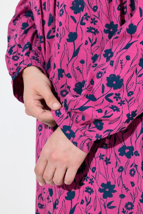 Produktbild Ulla Popken Shirt, Zierfalten, A-Linie, Carree-Ausschnitt, Langarm (60)