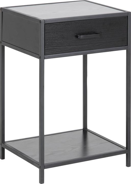 Nightstand Multiple Bronx Melamine black (42 x 35 x 63 cm)