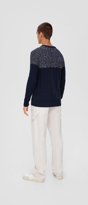 Produktbild s.Oliver Strickpullover Strickpulli in Two-Tone-Optik (XXL)