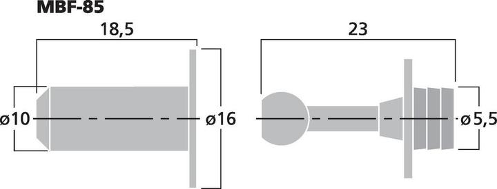 Produktbild Monacor LS-Rahmenduebel-Set, 8 Stk.