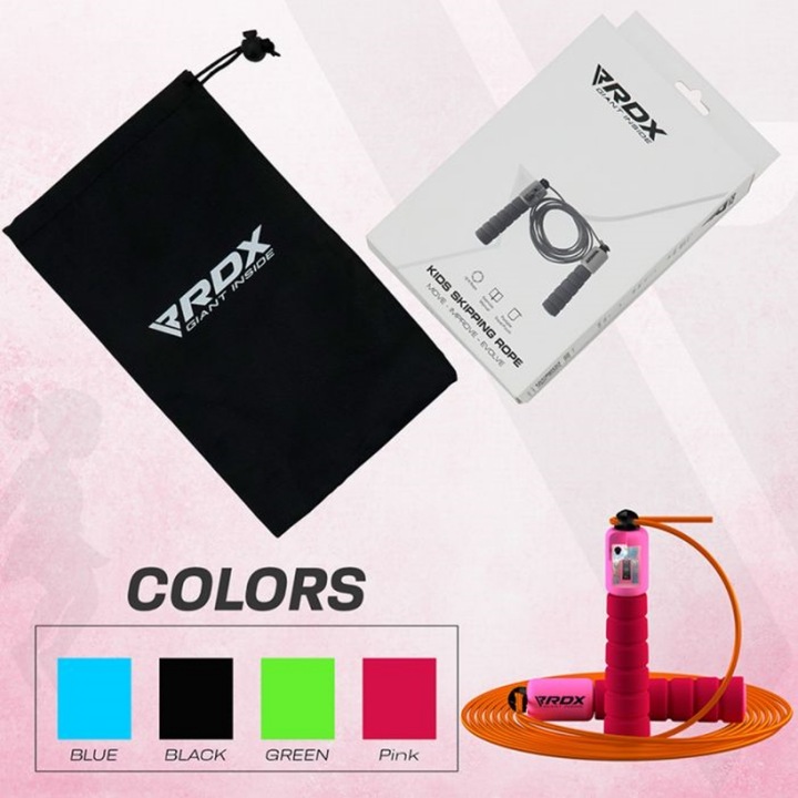 Actual product image Rdx Adjustable skipping rope with counter (310 cm)