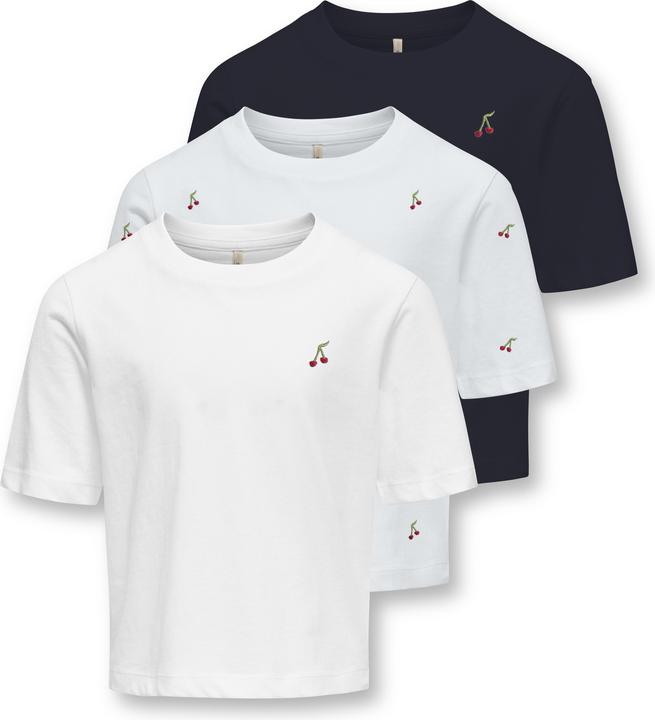 Only Kids T-Shirt REX KETTY Kurzarmshirt 3er Pack