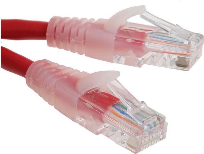 Actual product image RS PRO Patch cord Cat.5e UTP PVC 3m red (UTP, CAT5e, 3 m)