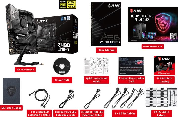 Produktbild MSI MEG Z490 UNIFY (LGA 1200, Intel Z490, ATX)