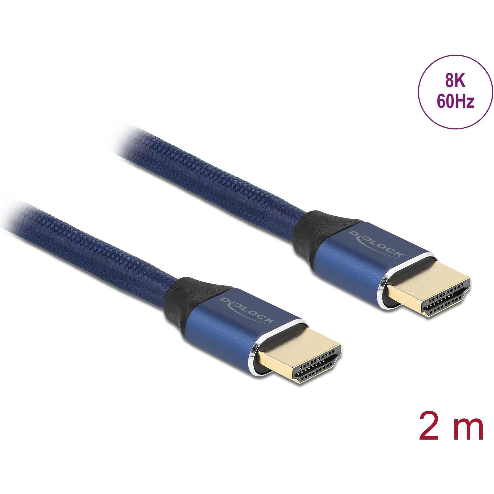 Thumbnail - Delock HDMI (Typ A) – HDMI (Typ A) (2 m, HDMI), Video Kabel