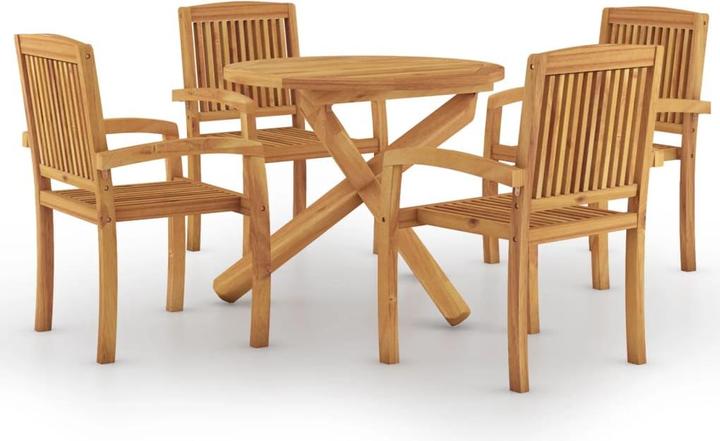 Produktbild vidaXL Garten Essgruppe (90 x 90 x 75 cm)