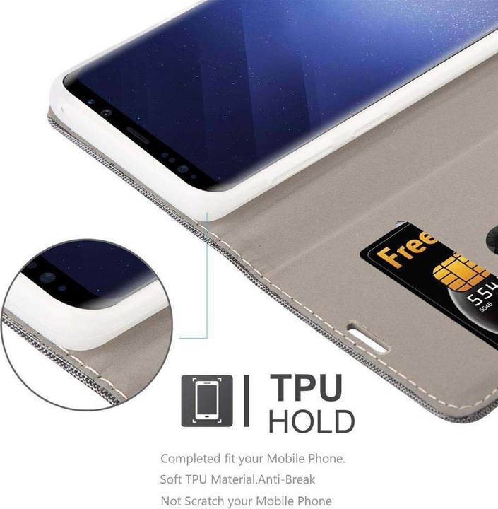 Produktbild Cadorabo Book Jeans Optik Cover (Samsung Galaxy S9+)