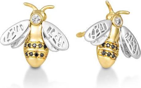 Immagine prodotto Breuning GIOIELLI PER ORECCHIE - E.SAFIR BIANCO/BRILL. 0,072 Ct. nero (Oro 750/18 K)