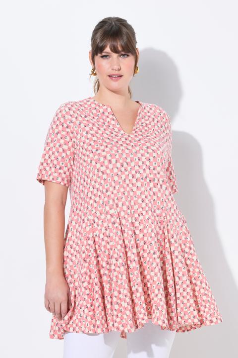 Immagine prodotto Ulla Popken t-shirt, scollo tunica, manica corta, cotone biologico (42, 44)