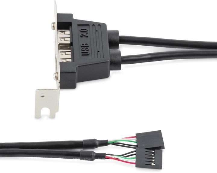 Produktbild StarTech 2 Port USB 2.0 Low Profile Slotblech - Buchse (USB-A, 2 Ports)