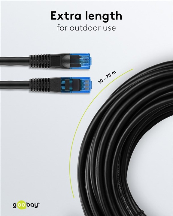 Actual product image Goobay Network cable (U/UTP, CAT6, 60 m)