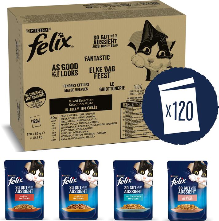 Produktbild Felix Agail (Adult, 120 Stk., 10200 g)