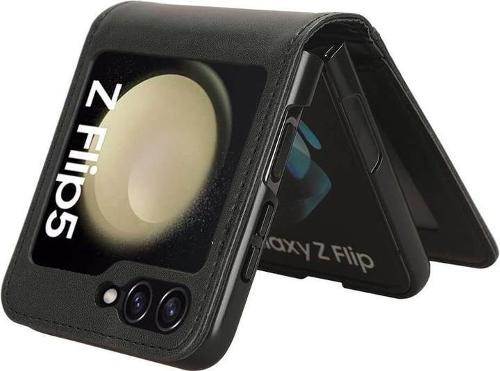 Actual product image Cover-Discount Galaxy Z Flip5 - Case Cover with card slots black (Samsung Galaxy Z Flip5)
