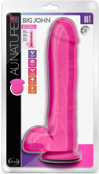 Produktbild Blush Novelties Au Naturel Big John - 11 Inch Long Ultra Soft Dual Density SensaFeel 2.5" Thick Dild