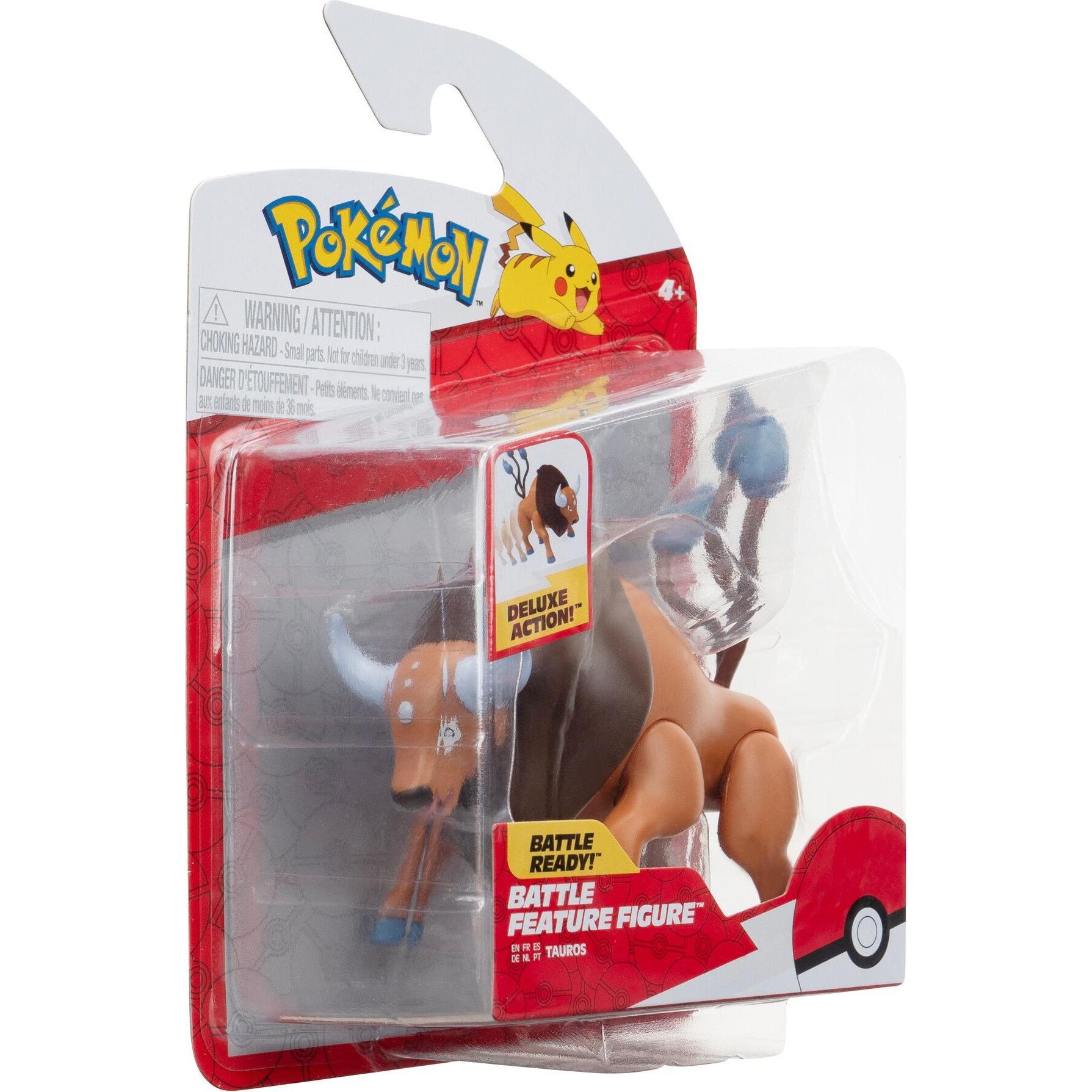 Thumbnail - Jazwares Pokémon Battle Feature Figur Tauros 10 cm