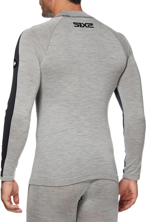 Image du produit Sixs Maillot manches longues TS4 MERINOS gris-noir L/XL (XL)
