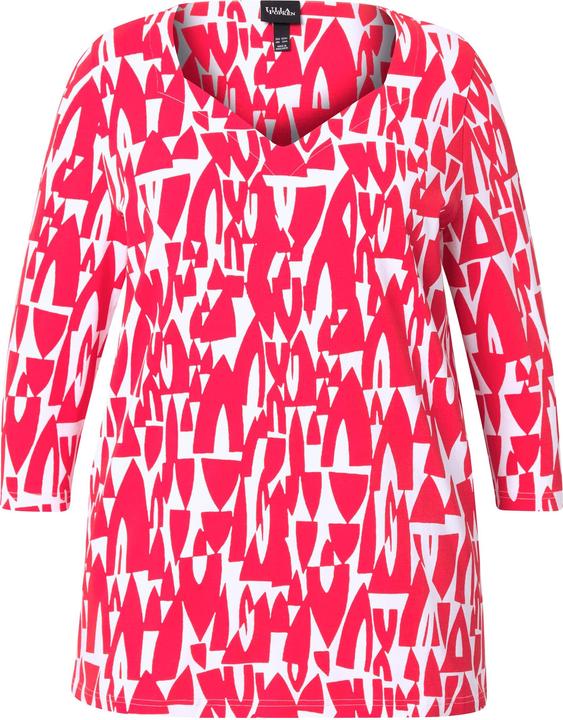 Immagine prodotto Ulla Popken Maglia dal taglio svasato con barca, scollo a cuore e maniche a 3/4 (62)