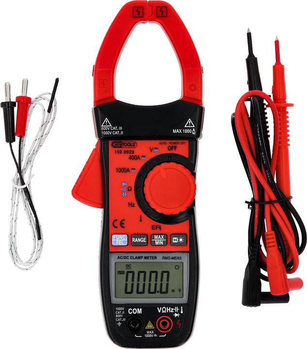 Produktbild KS Tools Digital Amperezangen Satz 1000A 3 teilig (Zangenstrommesser)