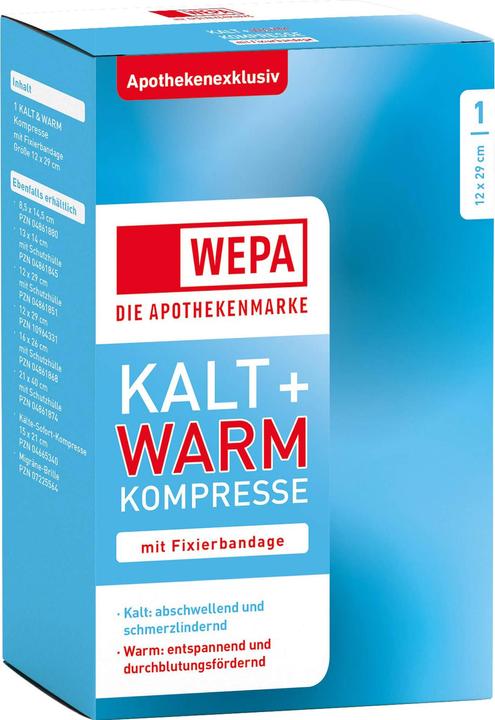 Actual product image Wepa Cold & warm compress 12 x 29 cm with fixation bandage, 1 pc. compresses (1 x)