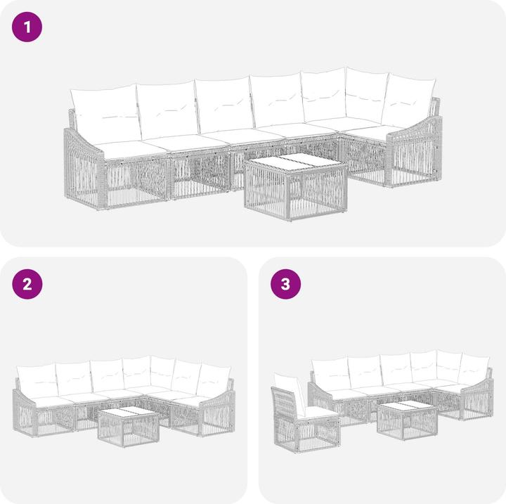 Produktbild vidaXL Garten-Sofa
