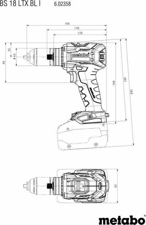 Produktbild Metabo BS 18 LTX BL I
