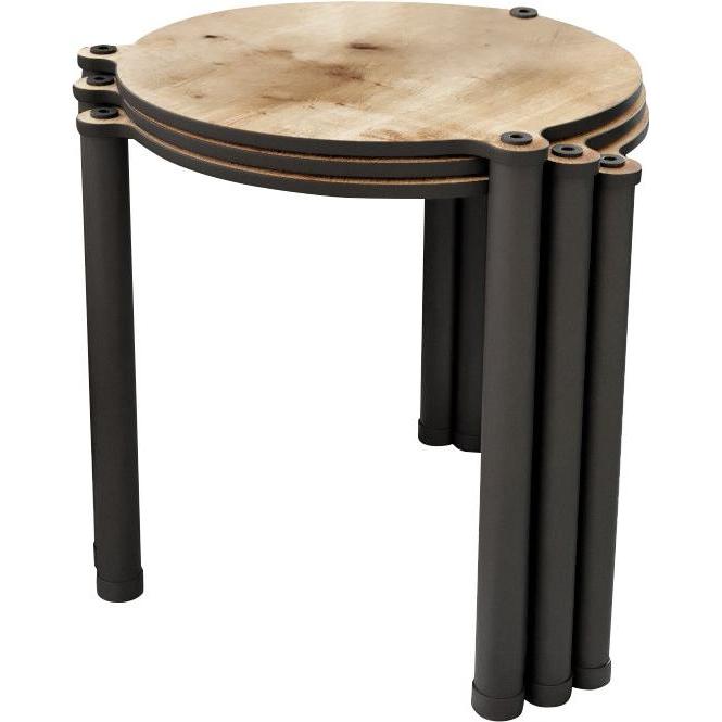 Hanah Home, Couchtisch + Beistelltisch, Lavia 3-pieces (34 x 40 x 34 cm)