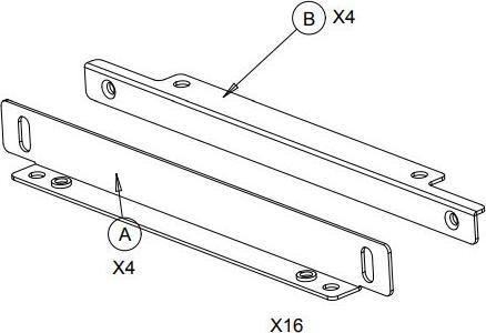 Produktbild ēlo Elo Flush-Mount Bezel - Befestigungskit (Frontmontageblende)