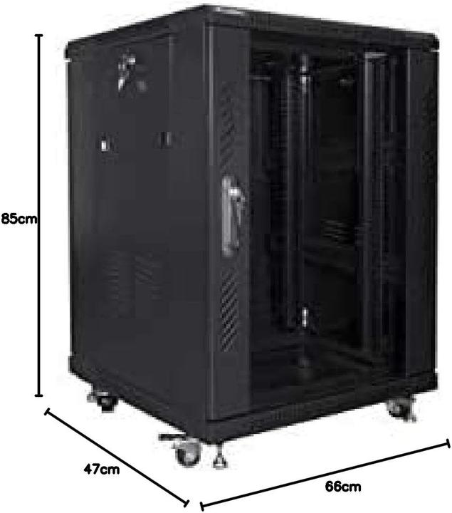 Produktbild Lanberg FF01-6615-12B (10.86 HE, 19 Zoll Rack)