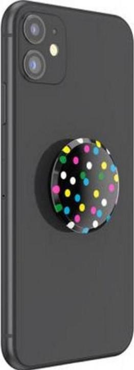 Actual product image PopSockets PopGrip Black Disco Dots