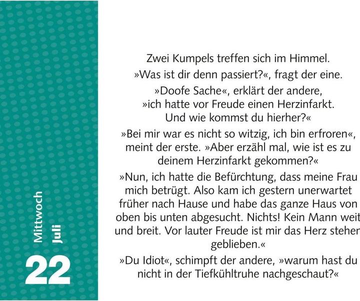 Actual product image Harenberg Witzirin Tagesabreisskalender 2026 - Diese Packung enthält: die lustigsten Witze für die tägliche (14 x 11 cm, German)