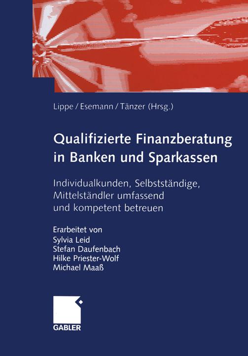 Produktbild Qualifizierte Finanzberatung in Banken und Sparkassen (Deutsch, 2012)