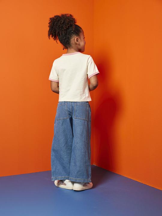 Immagine prodotto Vertbaudet Weite Mädchen Jeans mit Bundfalten, Bundweite verstellbar (104)